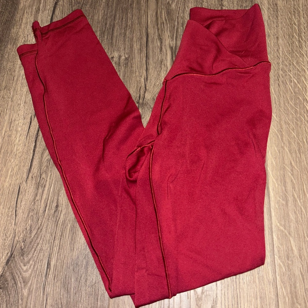 Aerie OFFLINE Red High-Rise Leggings XS